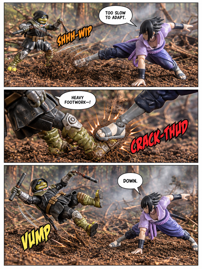 The Last Ronin vs Sasuke Uchiha pt3 Clash in the Forest Glade (page 6 of 8)
