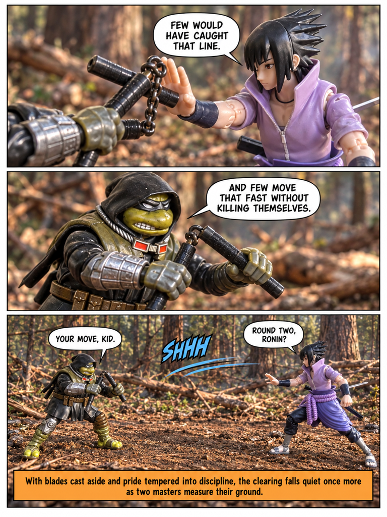 The Last Ronin vs Sasuke Uchiha pt3 Clash in the Forest Glade (page 8 of 8)
