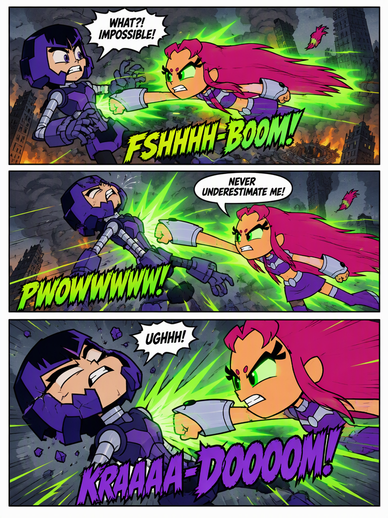 BLACKFIRE VS.  STARFIRE (page 3 of 4)
