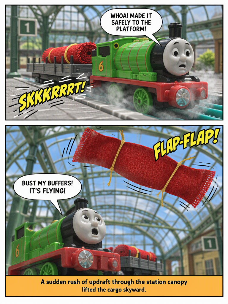 Percy and the Flying Red Rug (page 2 of 4)