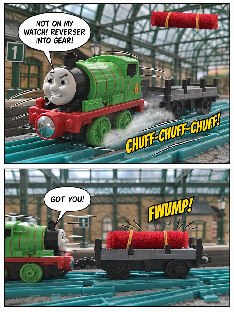 Percy and the Flying Red Rug (page 3 of 4)