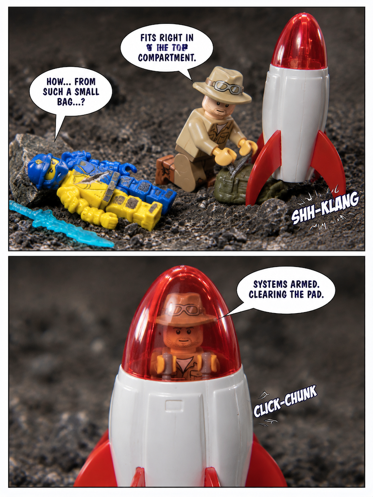 The Cosmic Departure of Adventure Man (page 2 of 4)
