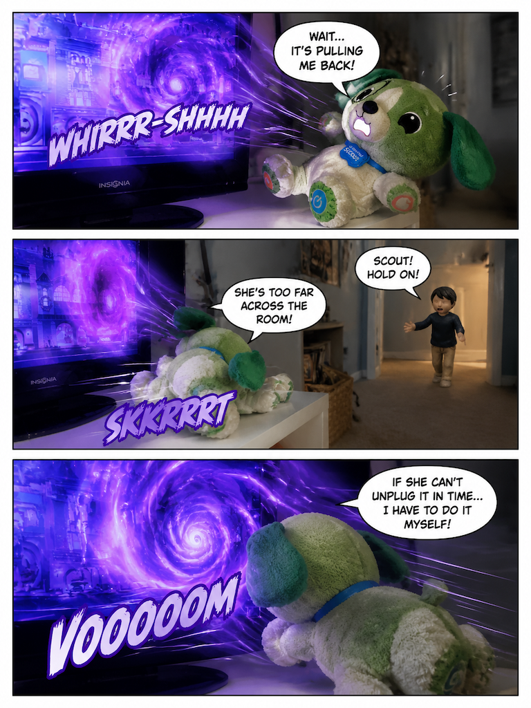 Scout Escapes Roku City (page 2 of 4)