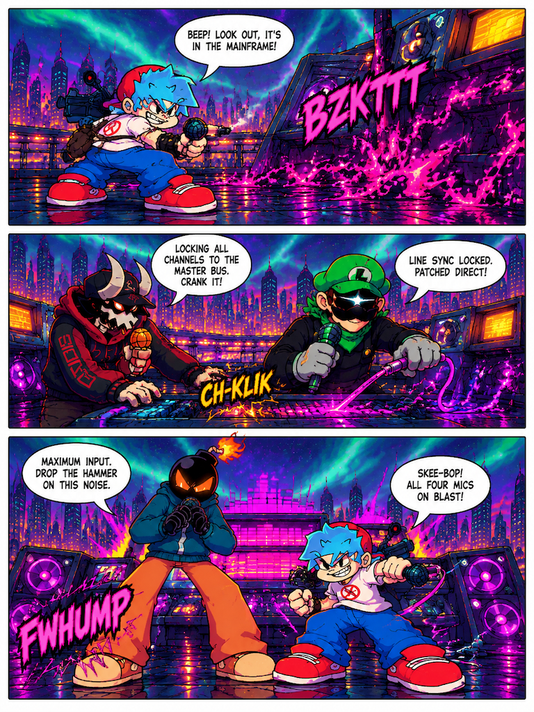 Neon Beatdown Against the Glitch (page 5 of 8)