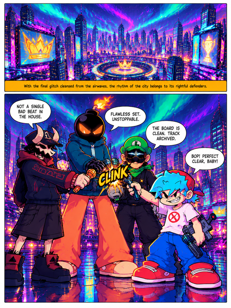 Neon Beatdown Against the Glitch (page 8 of 8)