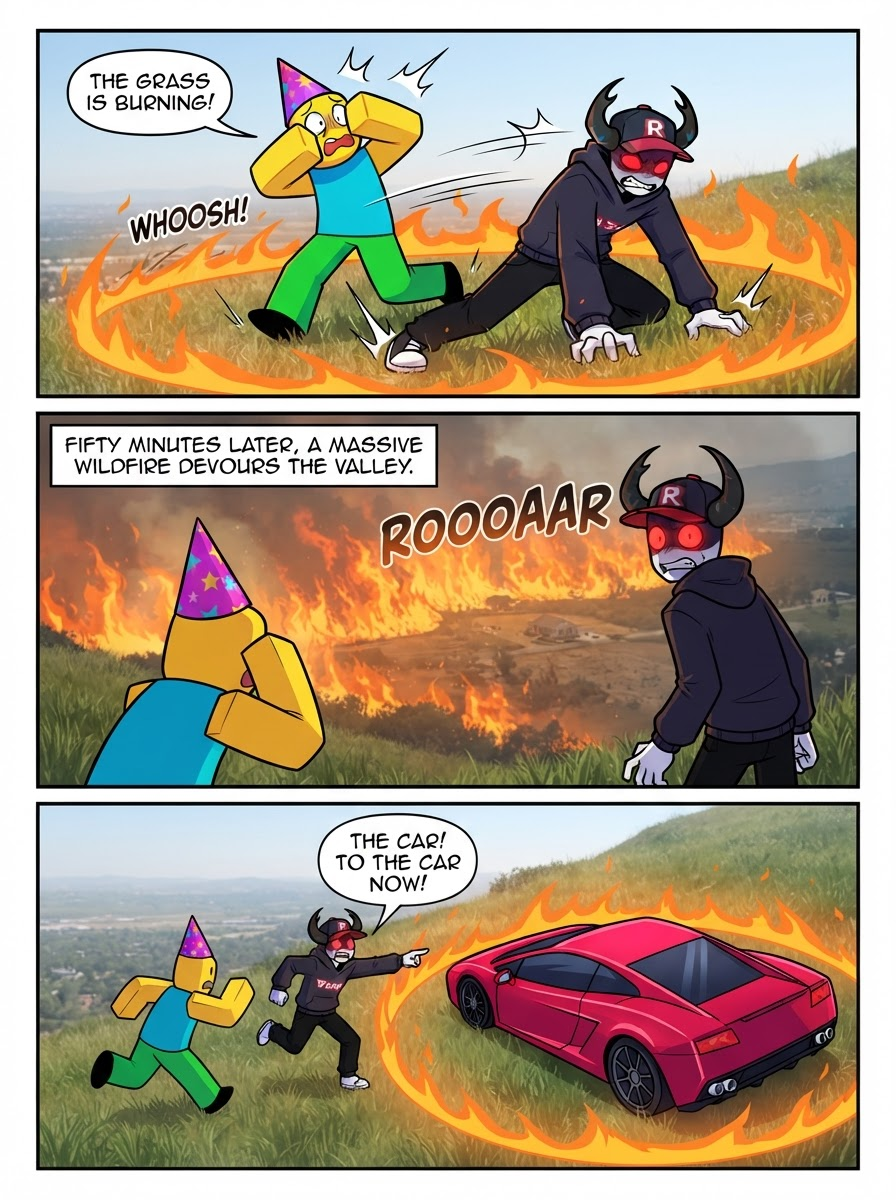 Escape from the Grassland Blaze (page 3 of 4)