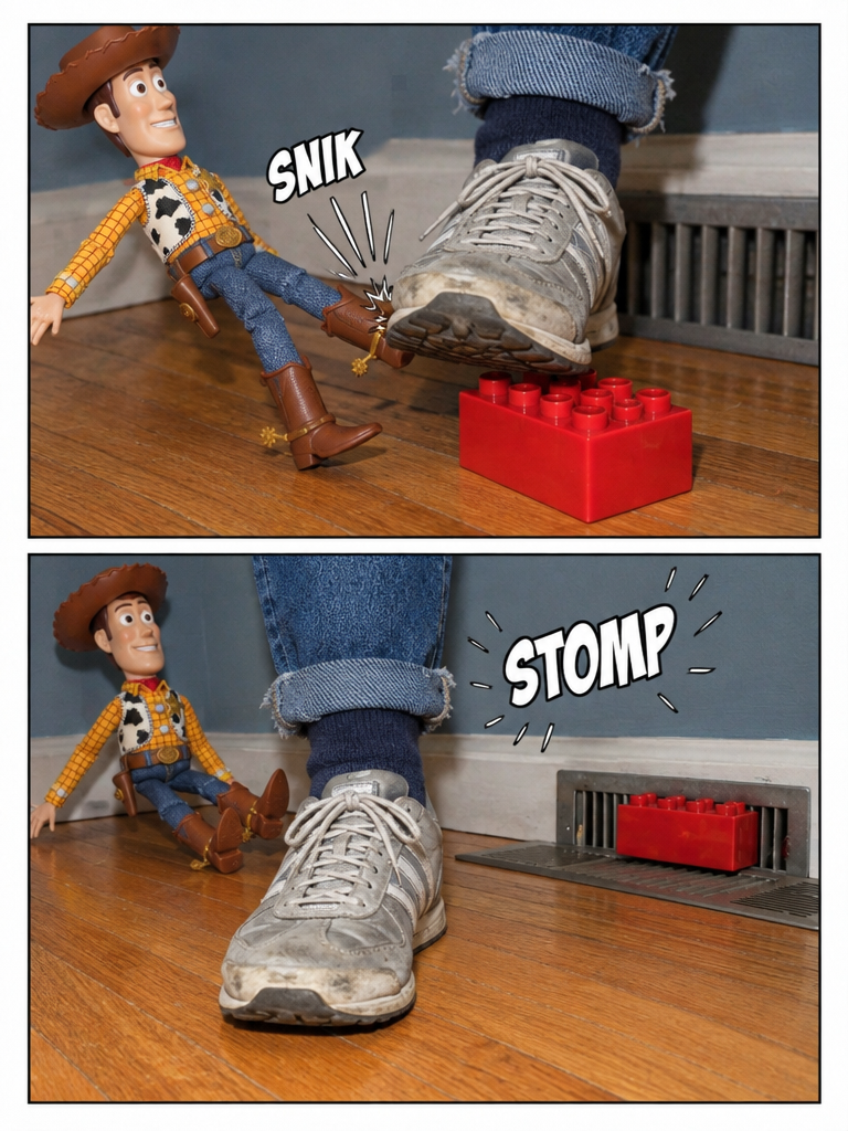 A Close Call by the Baseboard (page 3 of 4)