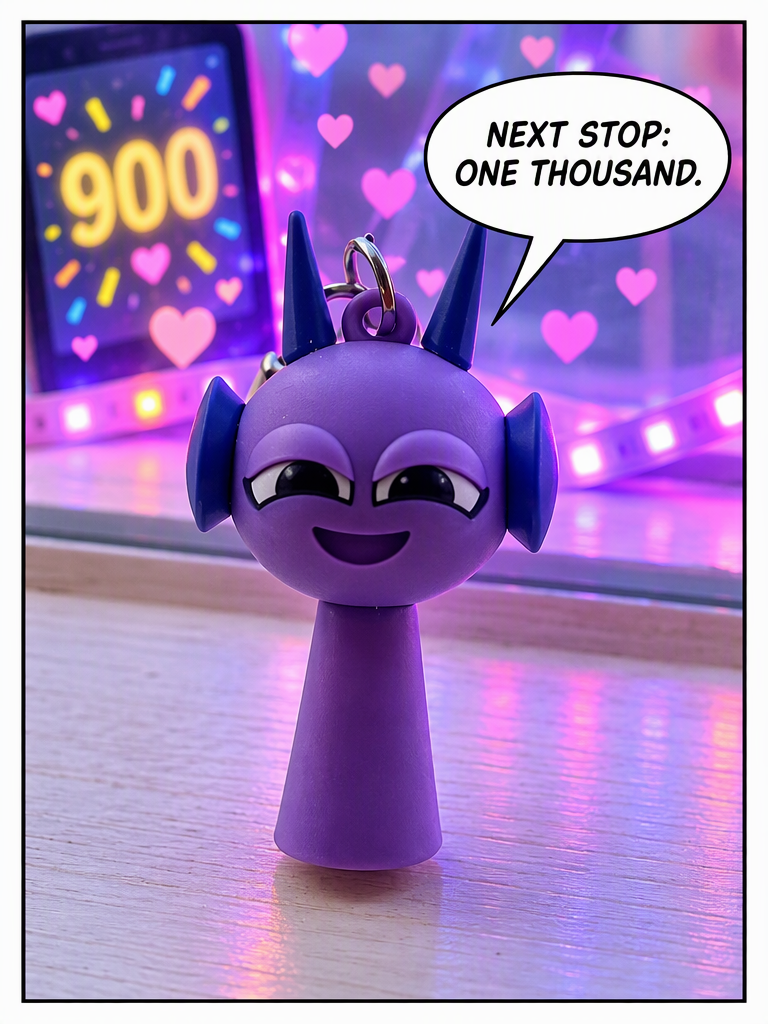 We finally hit to 900 followers (page 4 of 4)