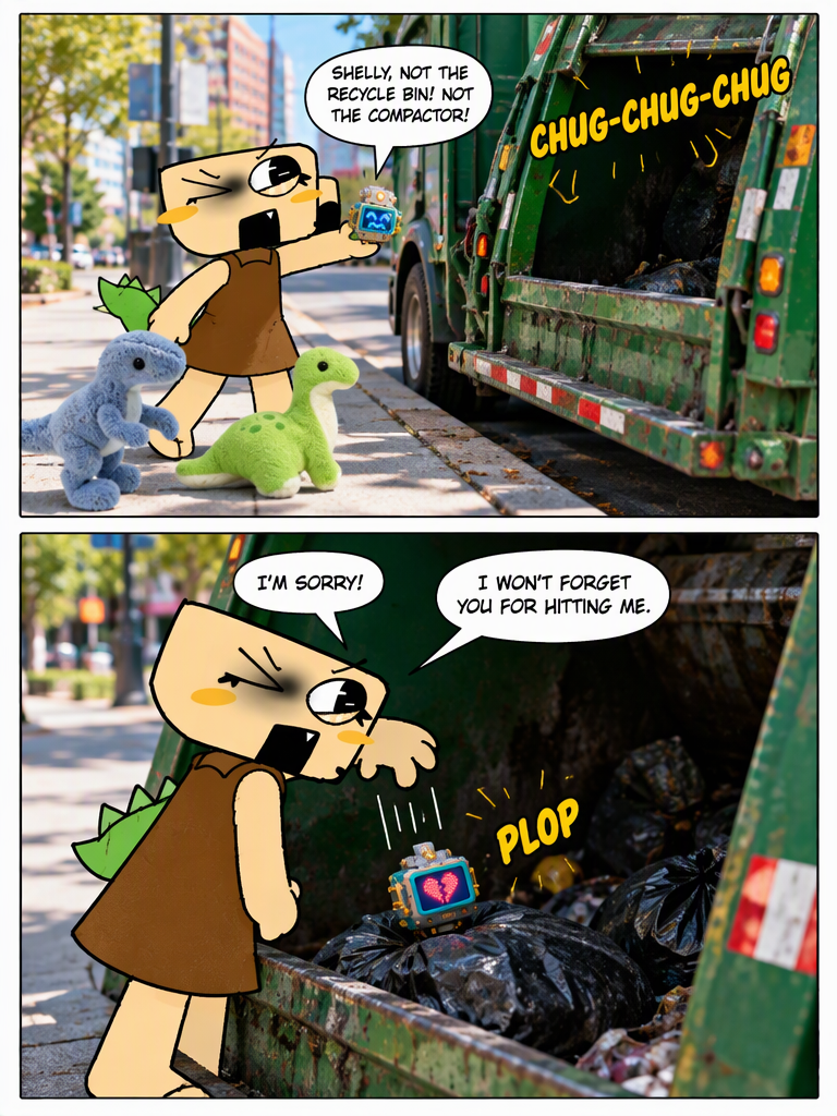 Shelly and the bedtime dinosaur season 2 episode 4 Unforgiven Trash Day (page 3 of 4)
