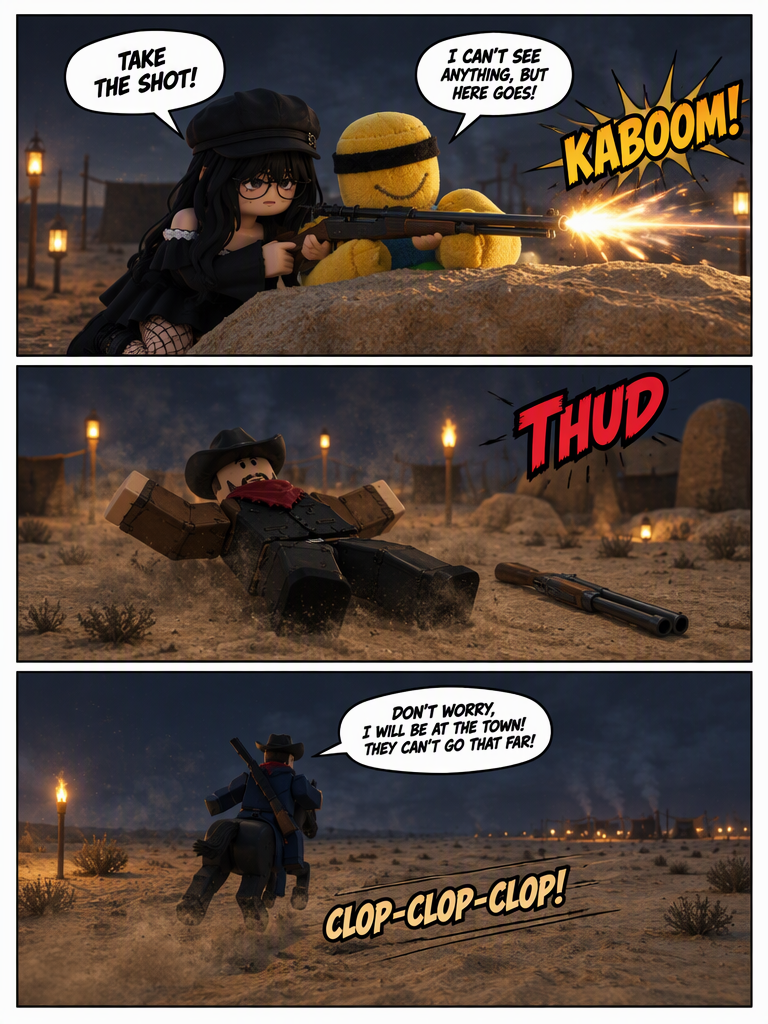 Night Ambush at the Outlaw Camp (page 3 of 4)