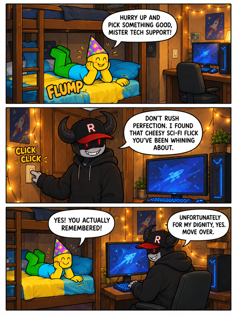 Movie Night in the Bedroom (page 2 of 4)