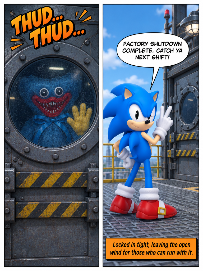 Sonic the Hedgehog vs Huggy Part 2: Factory Lockdown (page 4 of 4)