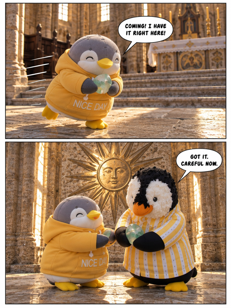 Three Penguin Siblings: The Sunstone Lock (page 3 of 4)