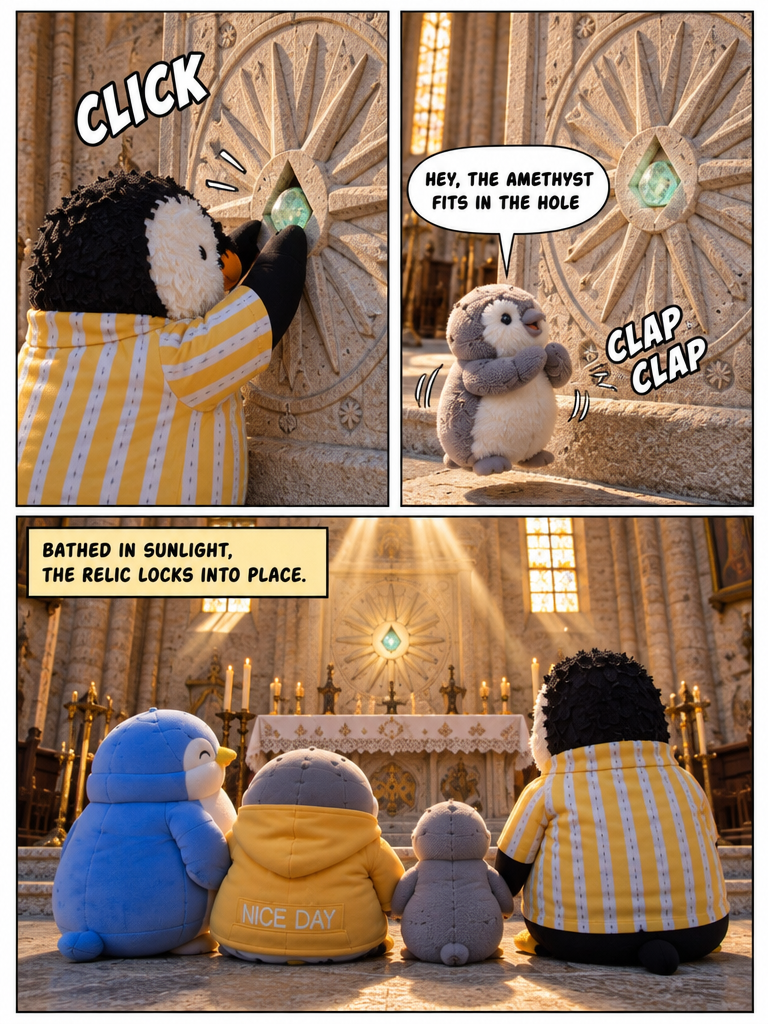 Three Penguin Siblings: The Sunstone Lock (page 4 of 4)