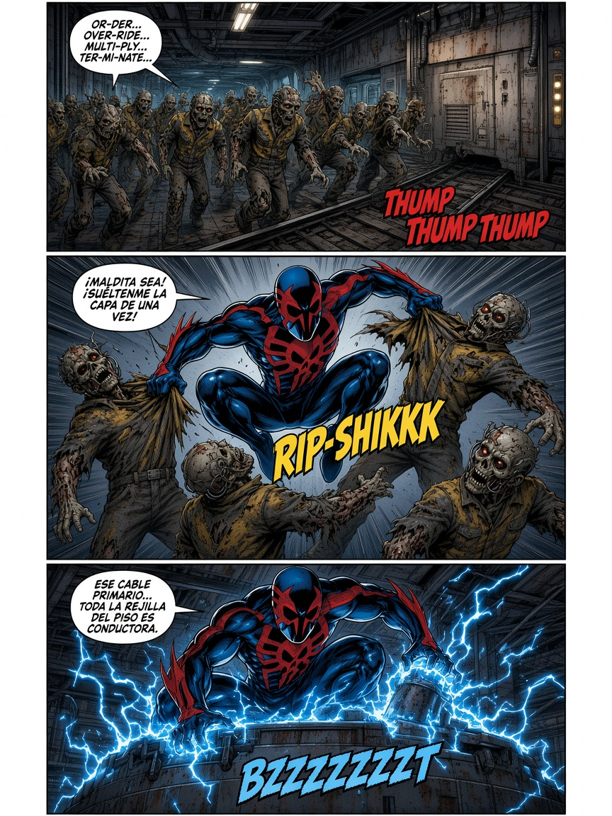 Spider-Man 2099:fleeing from zombies (page 2 of 4)