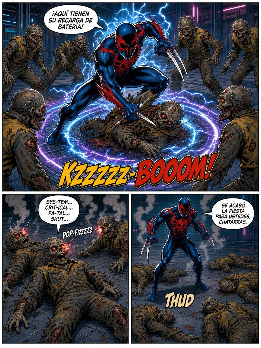 Spider-Man 2099:fleeing from zombies (page 3 of 4)