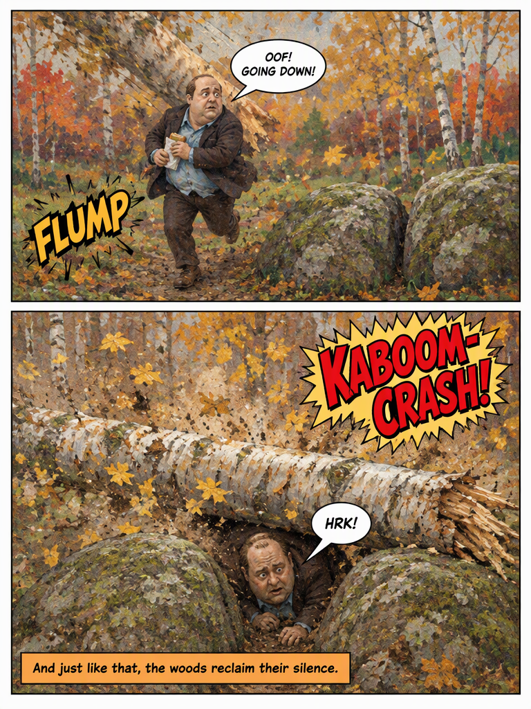 Kevin Malone gets crushed by tree (page 3 of 4)