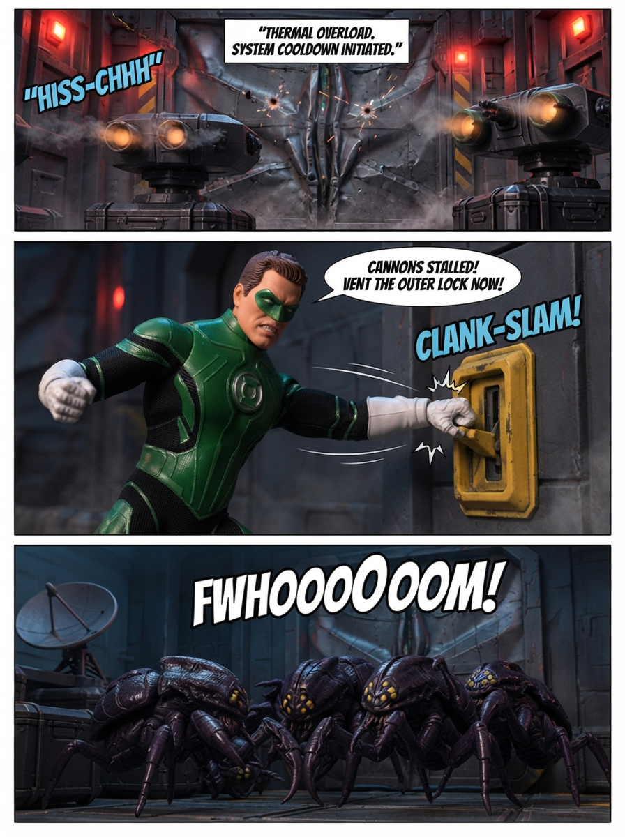 Green Lantern - Breach Point Defense - Comic Story ; part 10 (page 3 of 4)