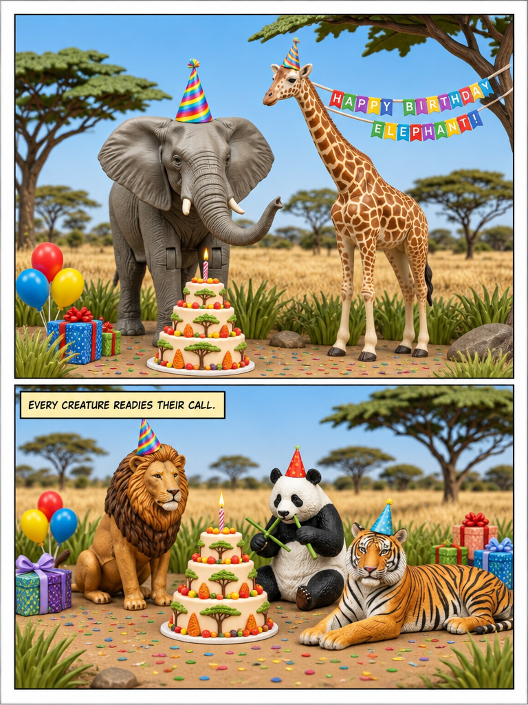 Elephant's Birthday Surprise (page 2 of 4)
