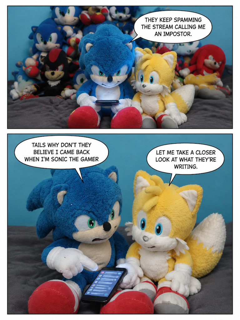 PROOF THAT I AM SONIC THE GAMER (page 1 of 4)