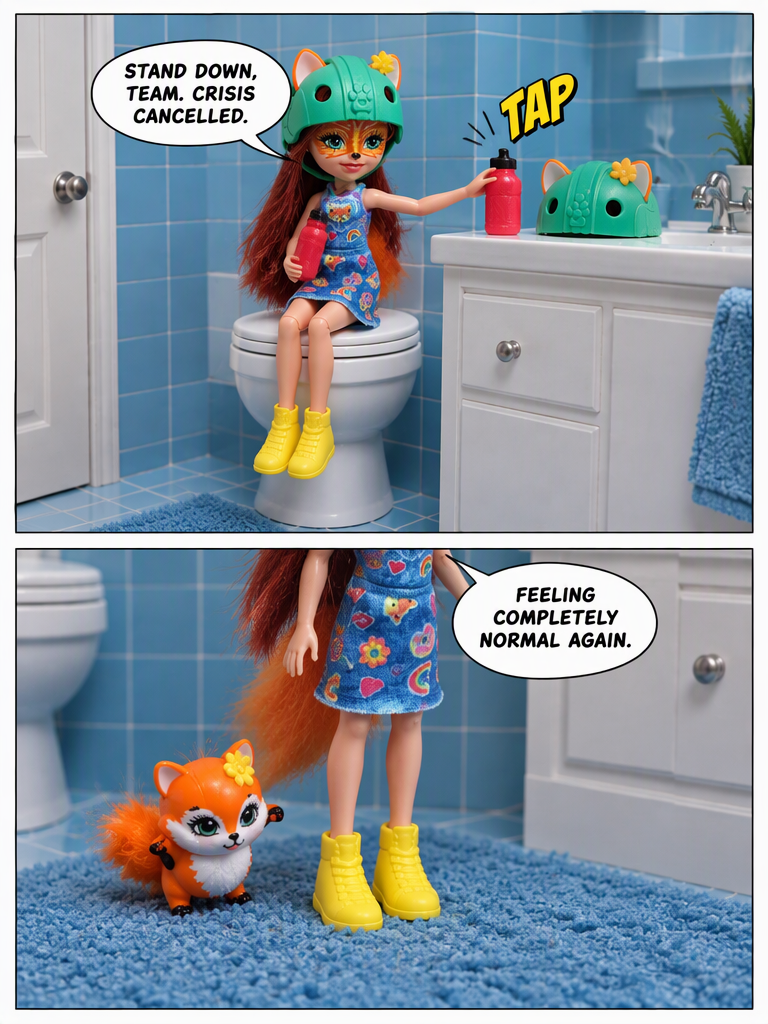 False Alarm in the Blue Bathroom (page 3 of 8)