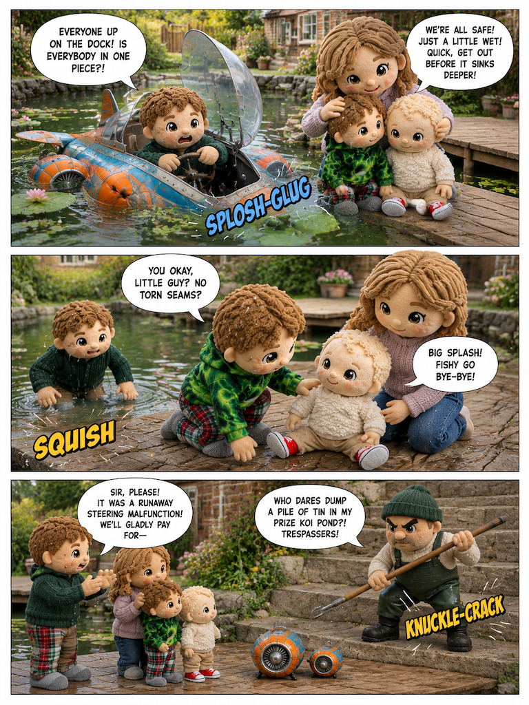 Crash Landing at Angler's Pond (page 2 of 4)