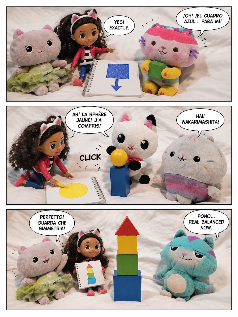 The Gabby Cats Talk Different Languages (page 3 of 4)