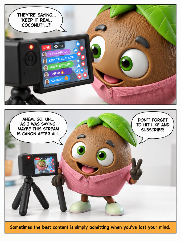 Coconut Goes Off Script (page 4 of 4)