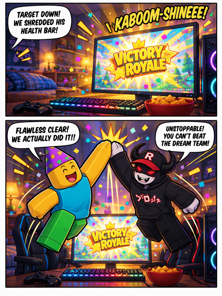 Victory Screen Together (page 3 of 4)