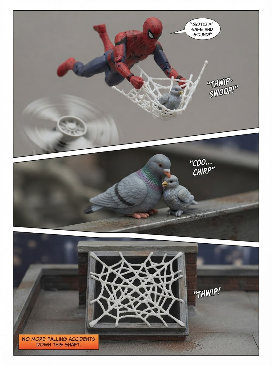 Spider-Man-  Peril in the Vent Shaft - Comics  Story part 7 (page 4 of 4)