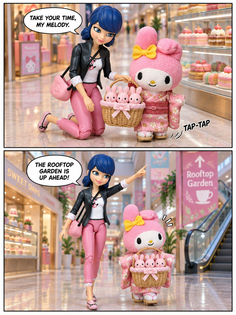 Marinette's Day at the Mall with My Melody (page 2 of 4)