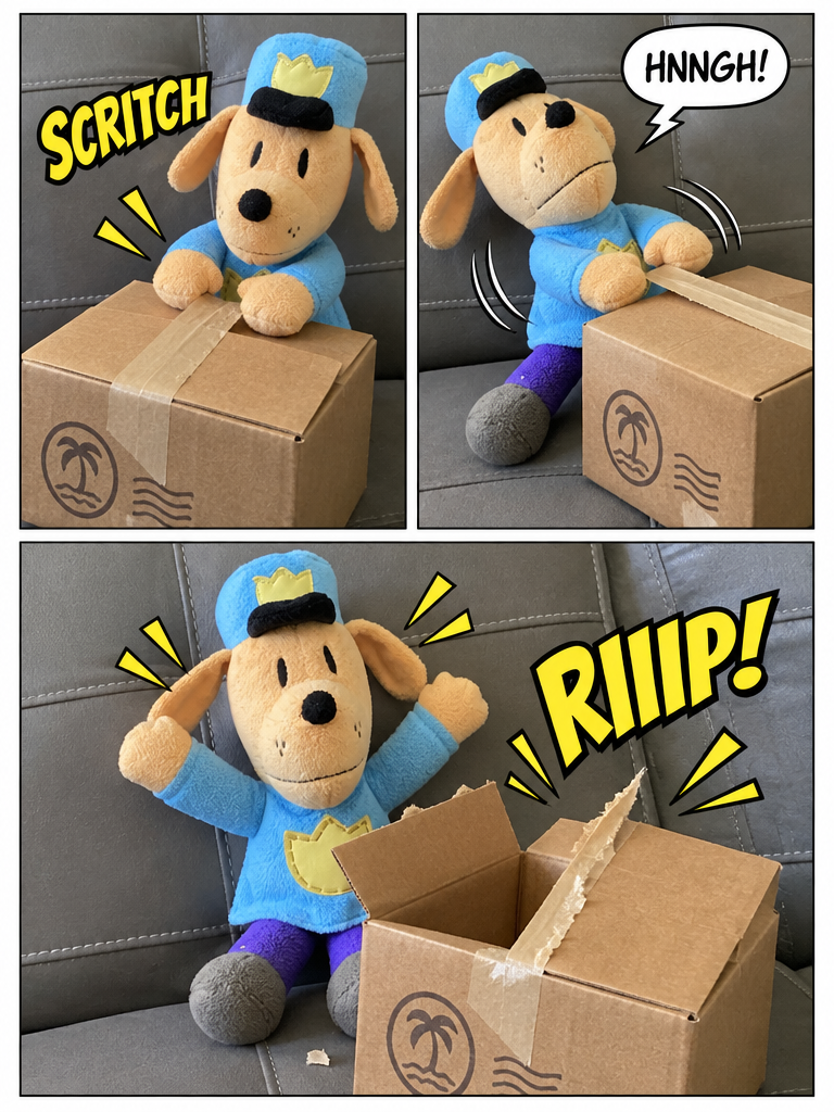 Dog Man Finally Unboxes The Forgotten Island Plushies (page 2 of 4)