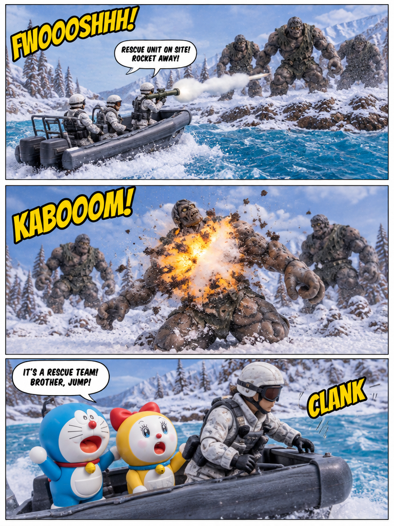 doraemon zombie apocalypse S1 episode15 final. boat from safe island (page 2 of 4)