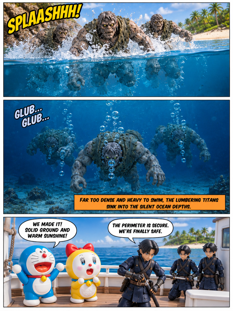 doraemon zombie apocalypse S1 episode15 final. boat from safe island (page 4 of 4)