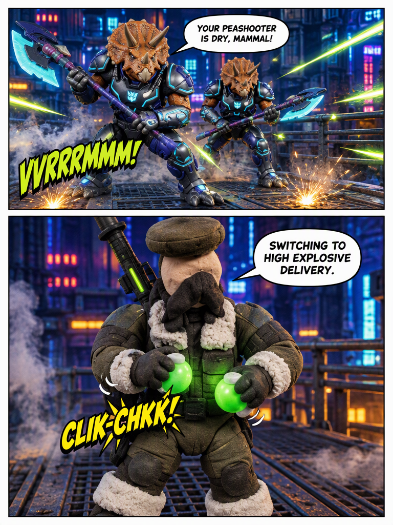 Neon Stand on the Triceraton Front (page 2 of 4)