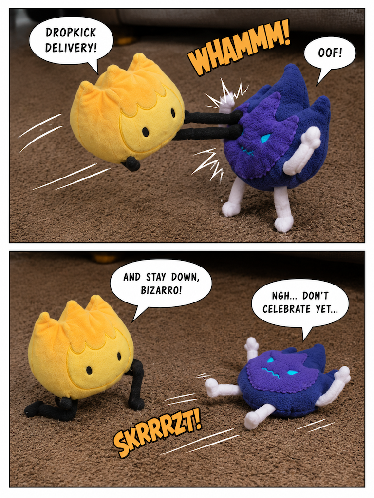 War Of The BFDI Plushies VS their Inverted Selfs!!! (page 6 of 8)