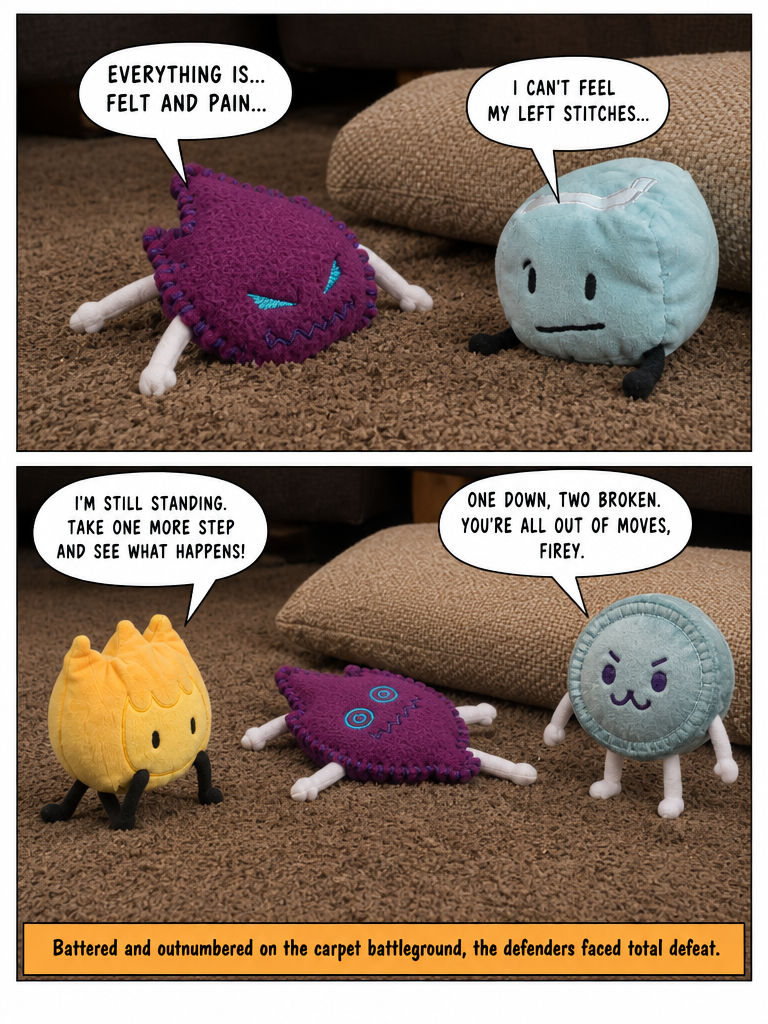 War Of The BFDI Plushies VS their Inverted Selfs!!! (page 8 of 8)