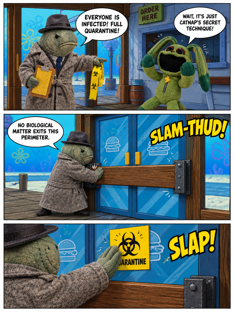 Quarantine at the Krusty Krab (page 2 of 4)