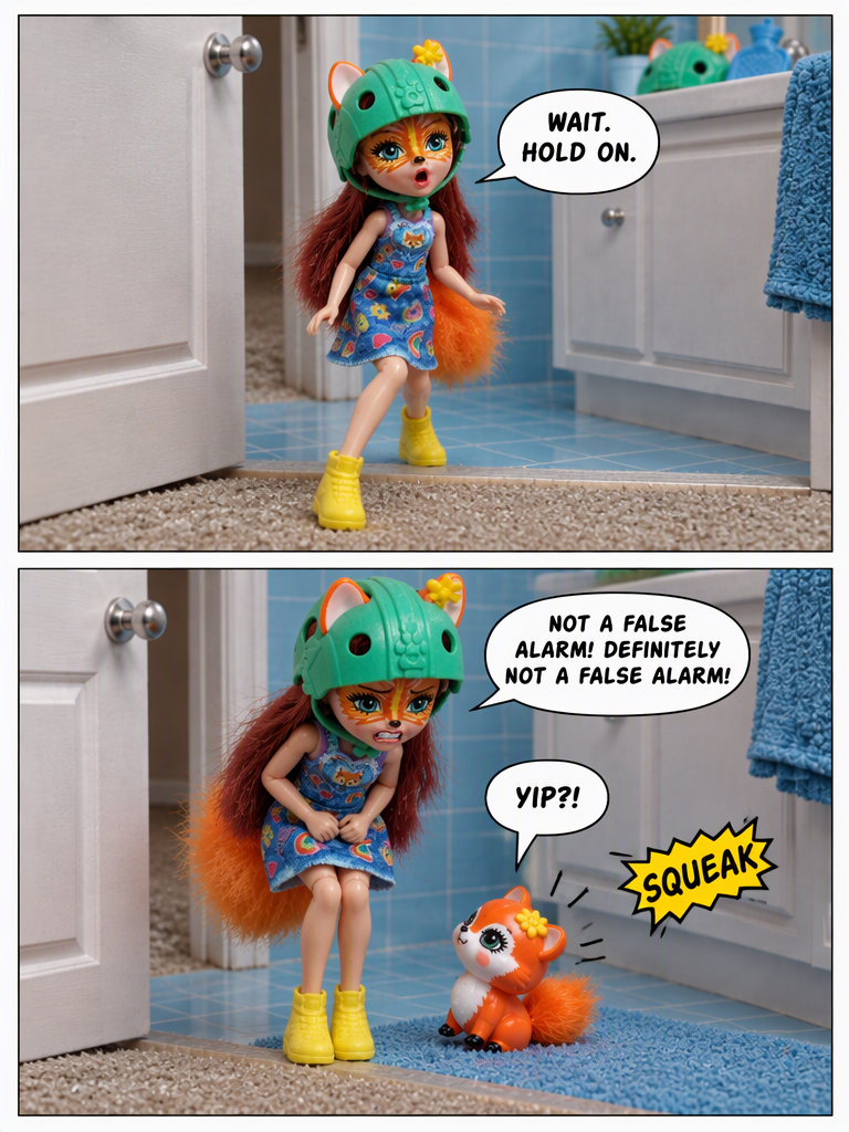 False Alarm in the Blue Bathroom (page 5 of 8)