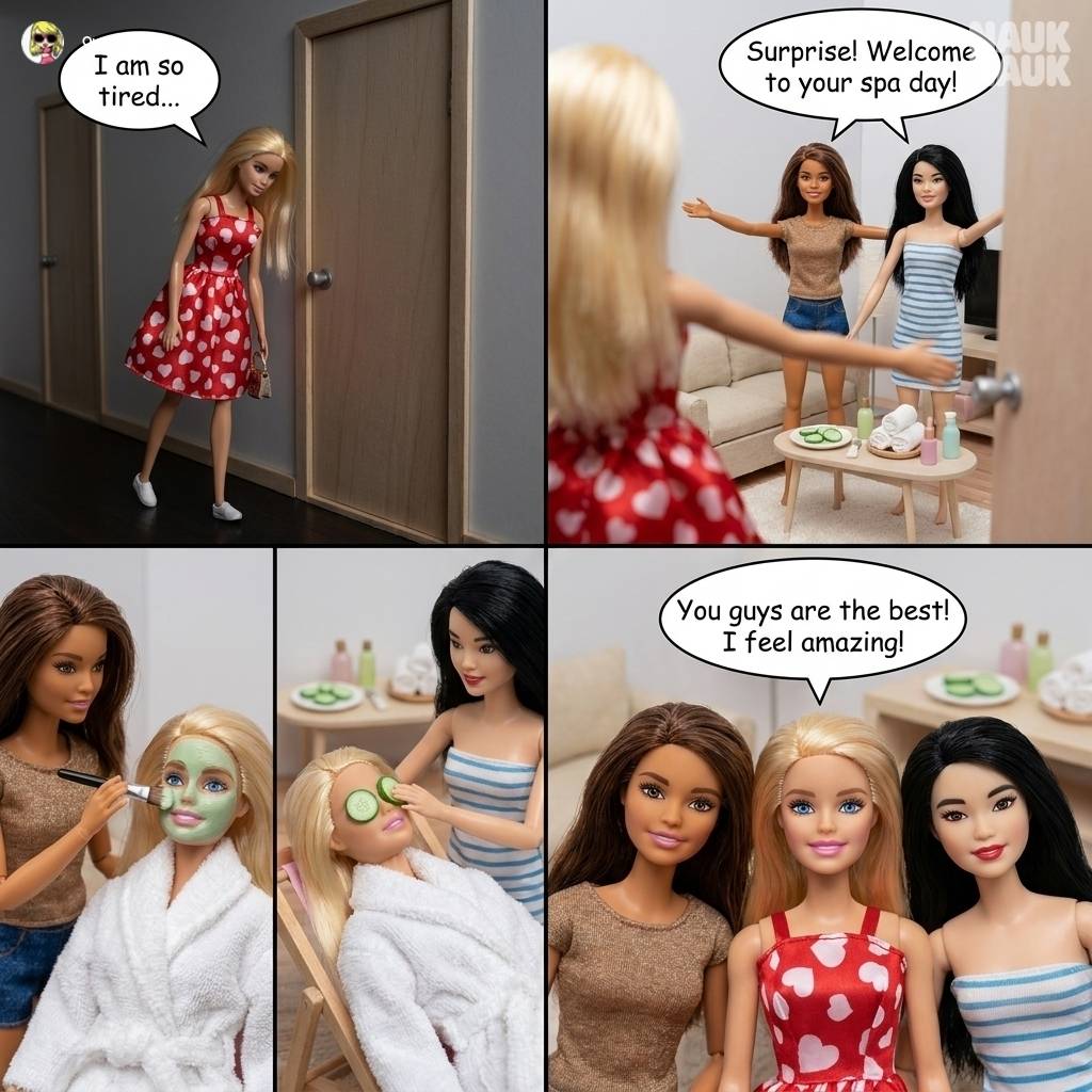 Surprise Spa Day For Fashion Doll