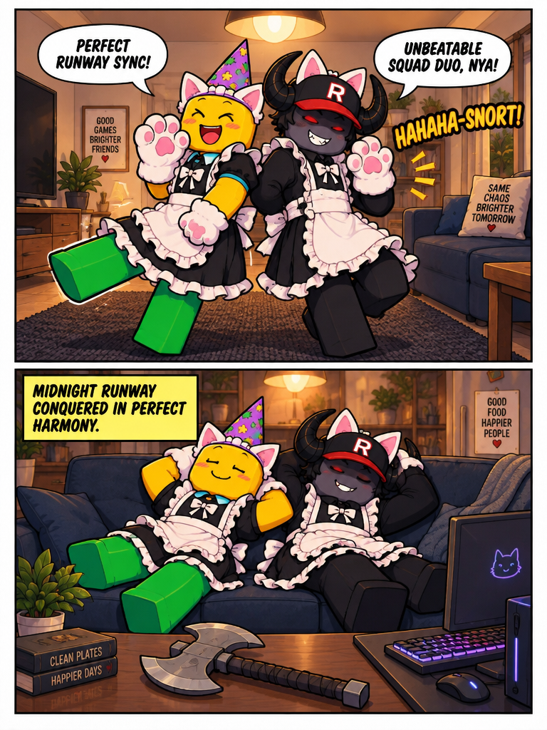 Midnight Catwalk in Ruffled Aprons (page 4 of 4)