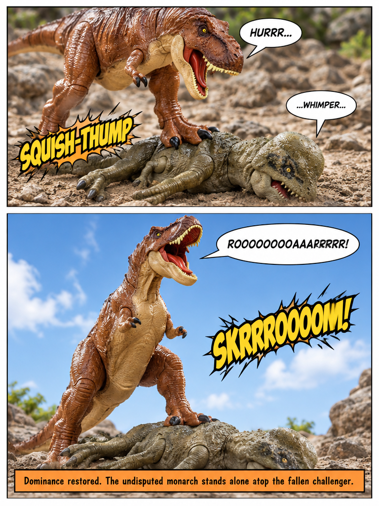 Clash of the Colossals: Rexy vs Distortus (page 4 of 4)
