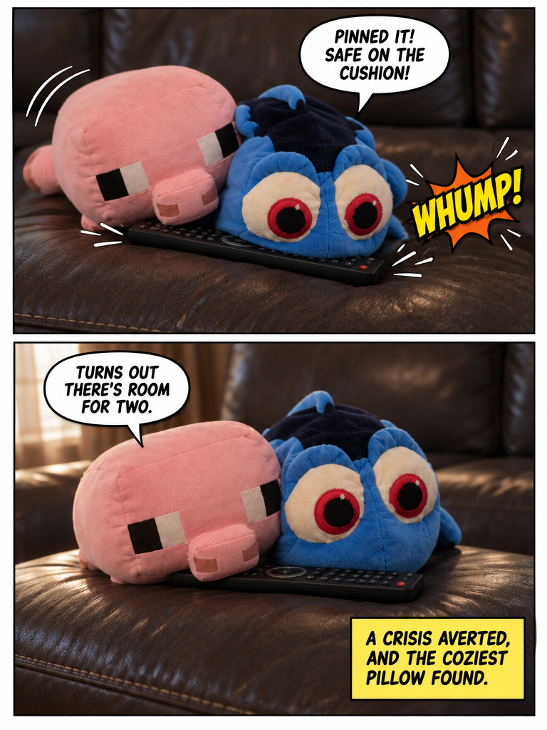 Pillow Fight for the Remote (page 4 of 4)