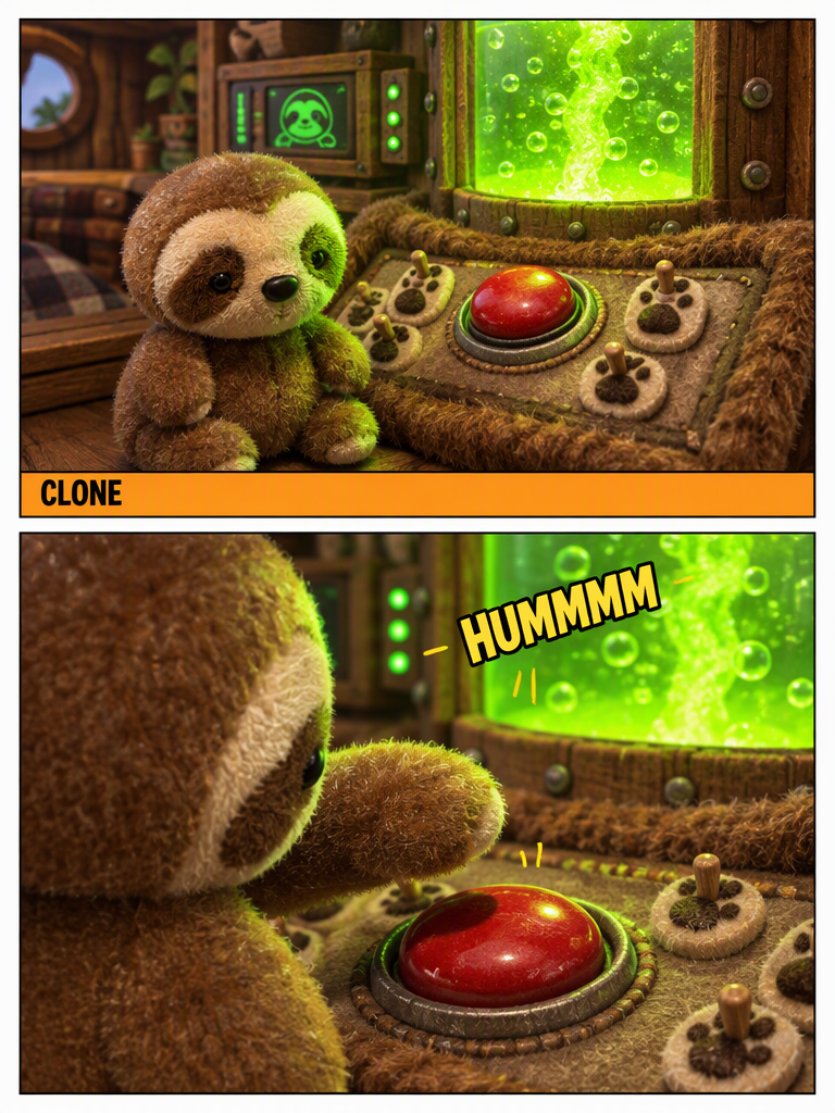 Sloth's Cozy Cloning Conundrum (page 2 of 4)