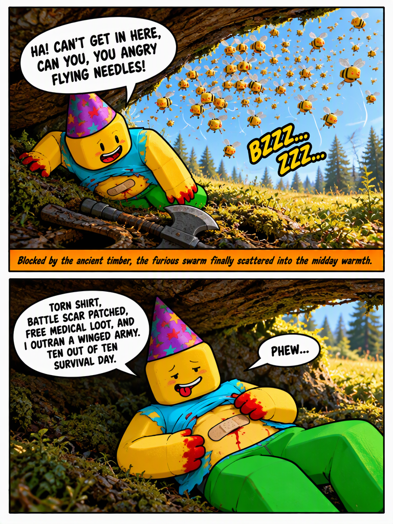 First Aid and the Flying Stingers (page 4 of 4)