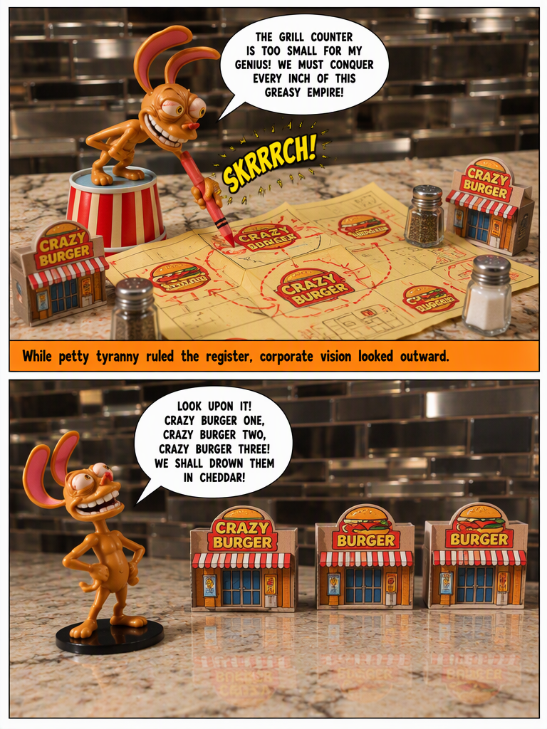 Corporate Shakeup at Crazy Burger (page 2 of 4)