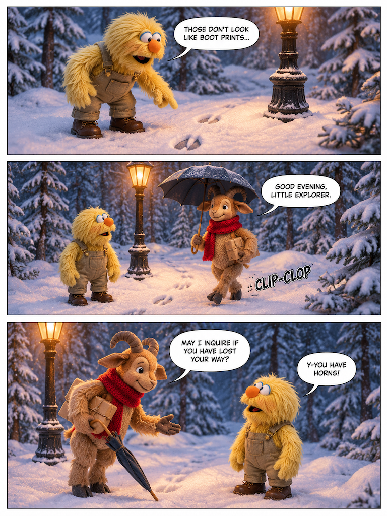 Pip and the Wardrobe Faun (page 2 of 4)