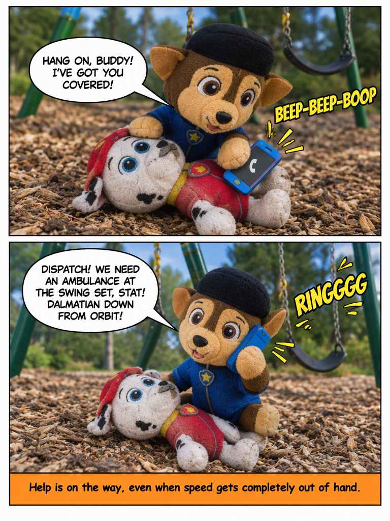 marshall and chase: The sudeen swing situation 🐶❗️ (page 1) (page 4 of 4)