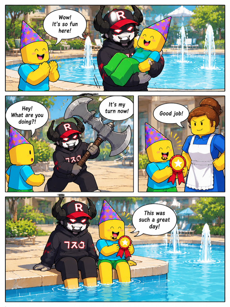Afternoon at the Pool (page 2 of 4)