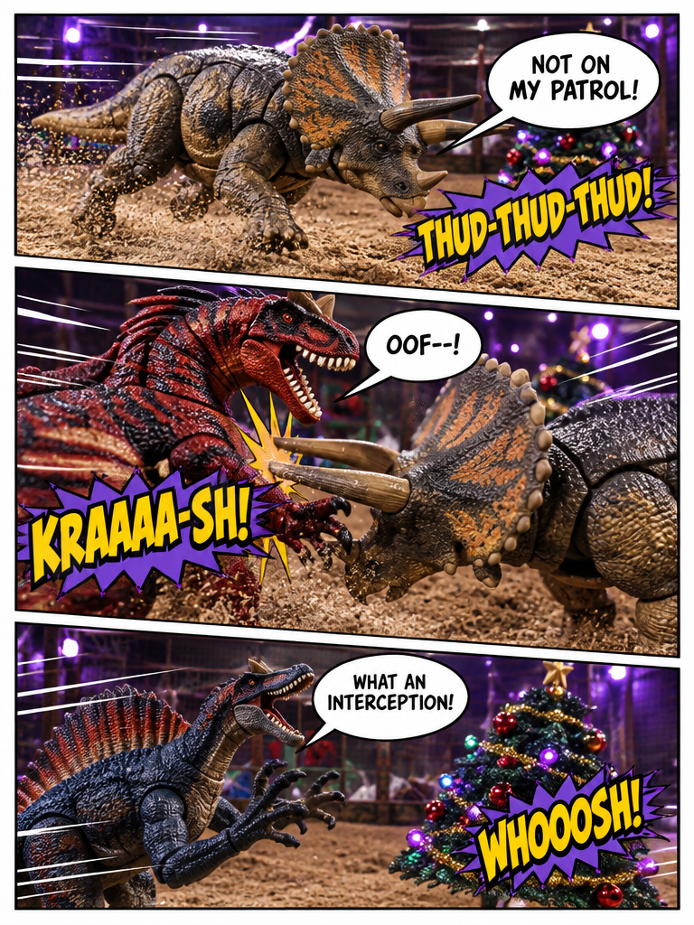 Holiday Havoc: Trike vs Carnoraptor (page 3 of 4)
